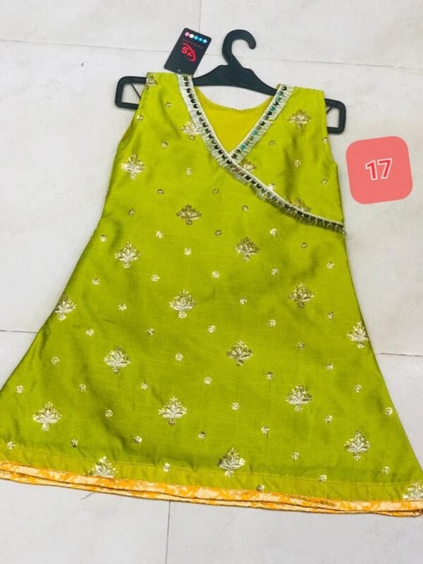 Girls 3PC Frocks With Trousers(48 Designs) - Image 14