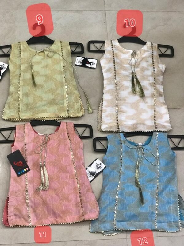 Girls 3PC Frocks With Trousers(48 Designs) - Image 11