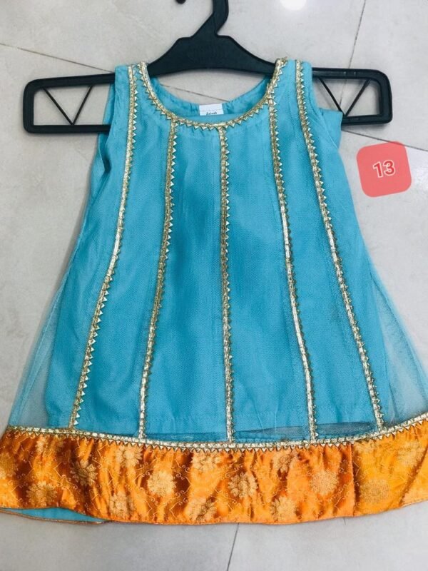 Girls 3PC Frocks With Trousers(48 Designs) - Image 12