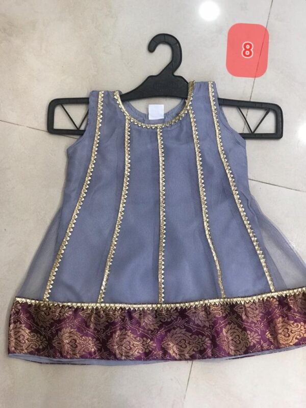 Girls 3PC Frocks With Trousers(48 Designs) - Image 8