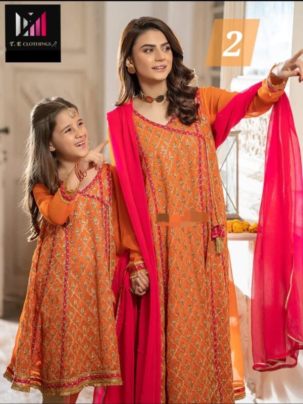 Mother Daughter 3PC Dresses. - Image 3
