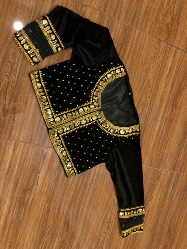 Mother & Daughter Flary Crush Sequins and Tilla Work long Maxi with Velvet Jacket &Chiffon Dupatta. - Image 9