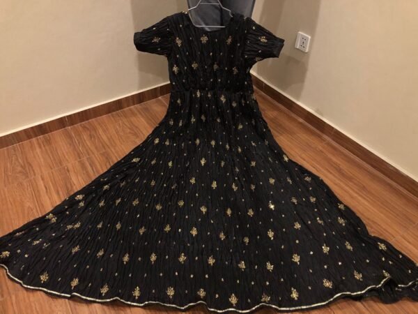 Mother & Daughter Flary Crush Sequins and Tilla Work long Maxi with Velvet Jacket &Chiffon Dupatta. - Image 8
