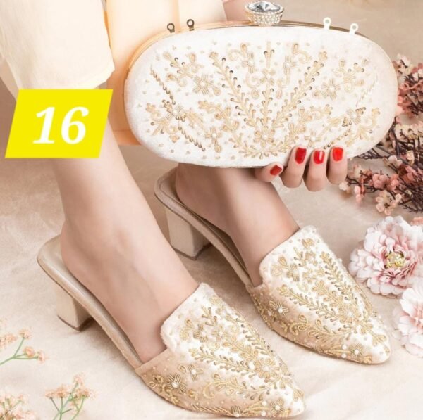 Handwork Shoes & Clutch Combo. - Image 18