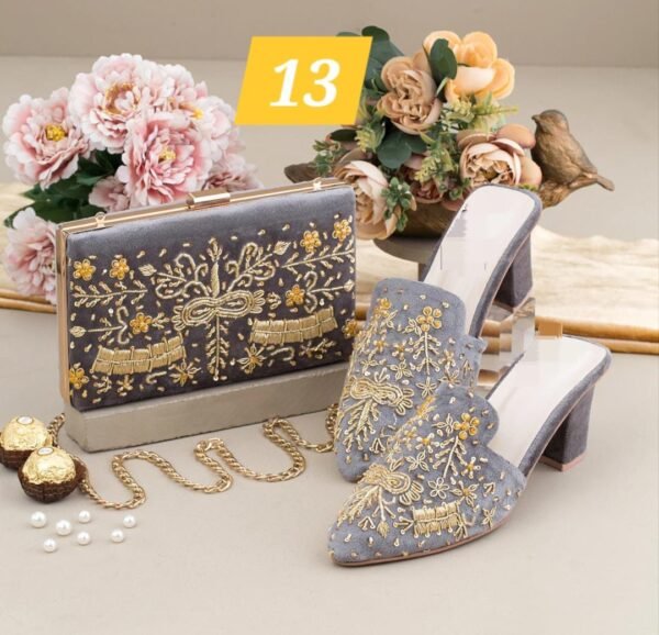 Handwork Shoes & Clutch Combo. - Image 15