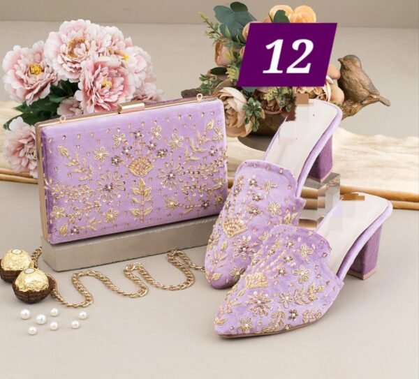 Handwork Shoes & Clutch Combo. - Image 14