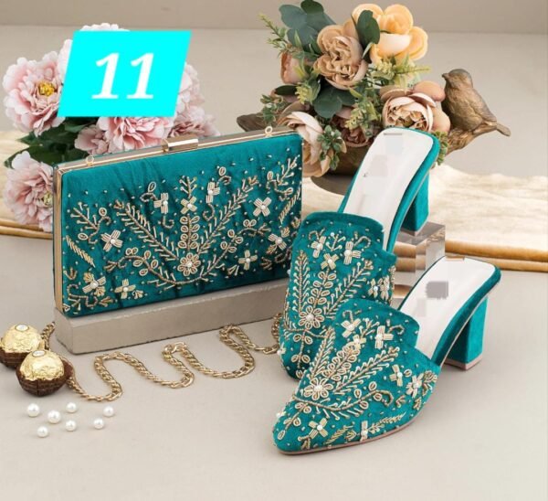 Handwork Shoes & Clutch Combo. - Image 13