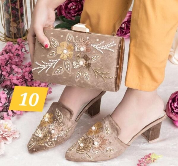 Handwork Shoes & Clutch Combo. - Image 12