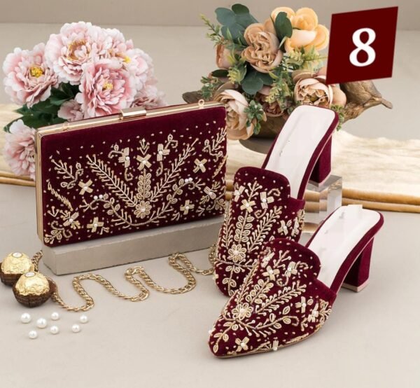 Handwork Shoes & Clutch Combo. - Image 10