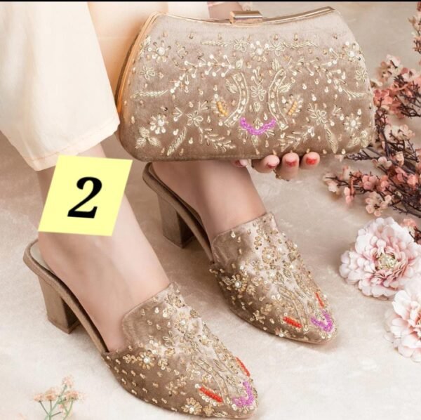 Handwork Shoes & Clutch Combo. - Image 4