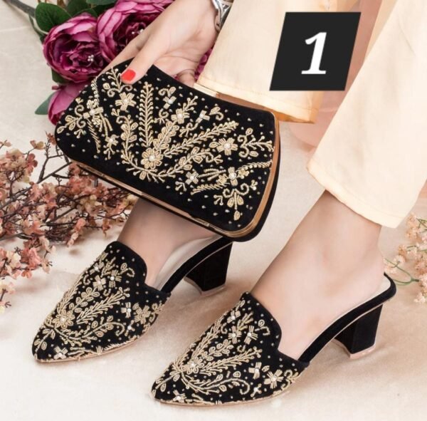 Handwork Shoes & Clutch Combo. - Image 3