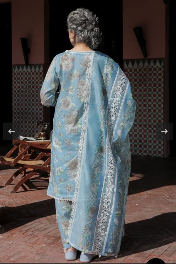 Baroque 3PC Stitched EMBROIDERED LAWN - Image 6