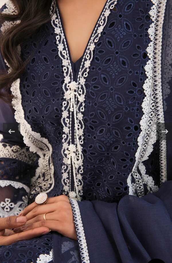BAROQUE 3PC STITCHED EMBROIDERED LAWN - Image 3