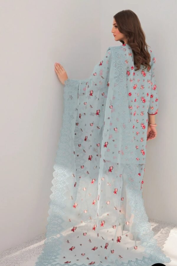 BAROQUE 3PC STITCHED PRINTED LAWN - Image 5