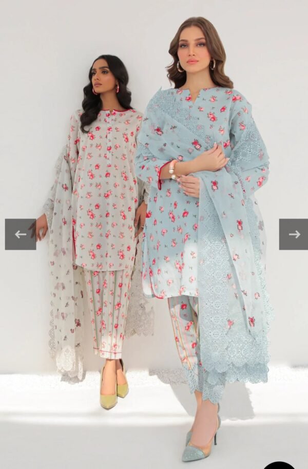 BAROQUE 3PC STITCHED PRINTED LAWN