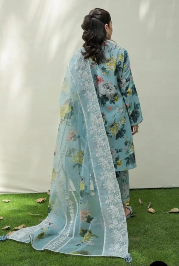 BAROQUE 3PC STITCHED EMBROIDERED/PRINTED LAWN - Image 10