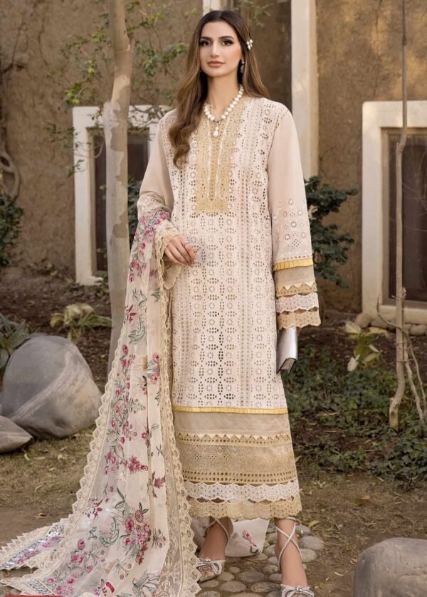 M&M Stitched Chikan Kari - Golden Mist (MLRD-072)