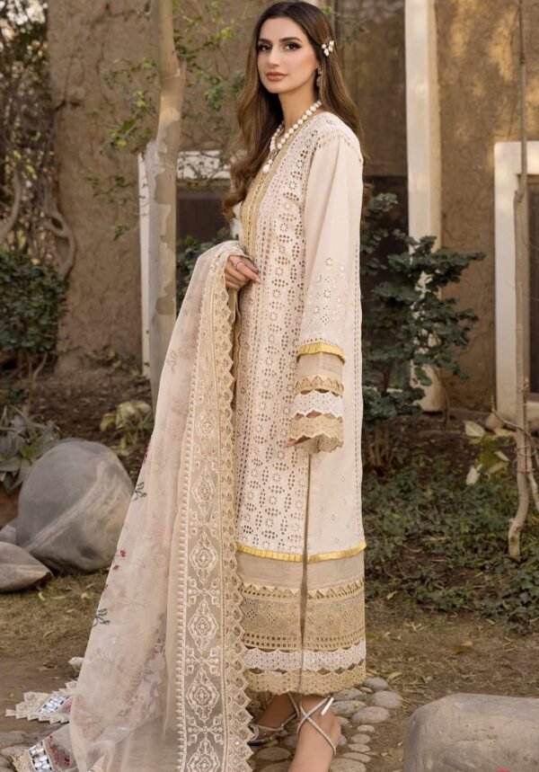 M&M Stitched Chikan Kari - Golden Mist (MLRD-072) - Image 3