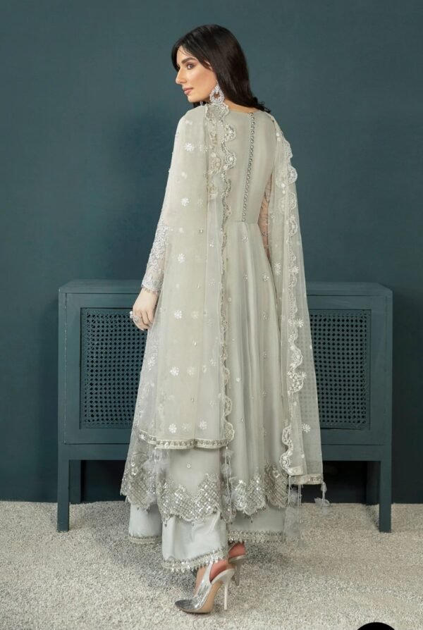 BAROQUE 3PC STITCHED EMBROIDERED CHIFFON UF-157 - Image 3