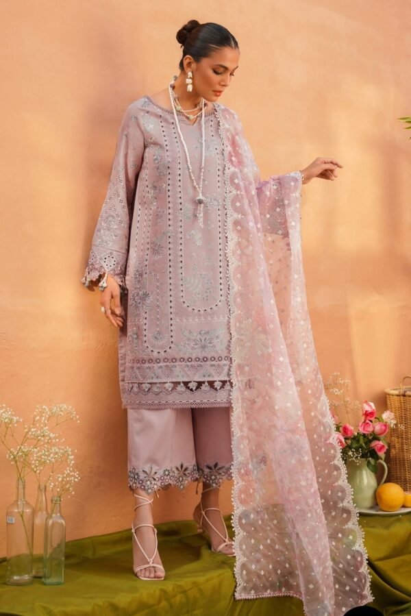 BAROQUE 3PC STITCHED EMBROIDERED JACQUARD LAWN SL10-D01
