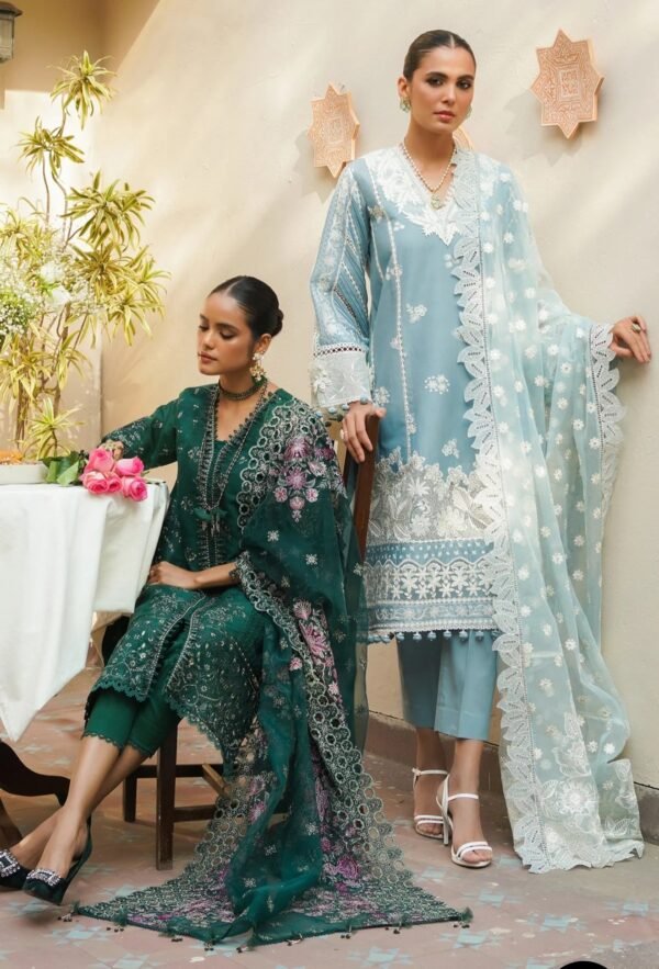 BAROQUE 3PC STITCHED EMBROIDERED JACQUARD LAWN