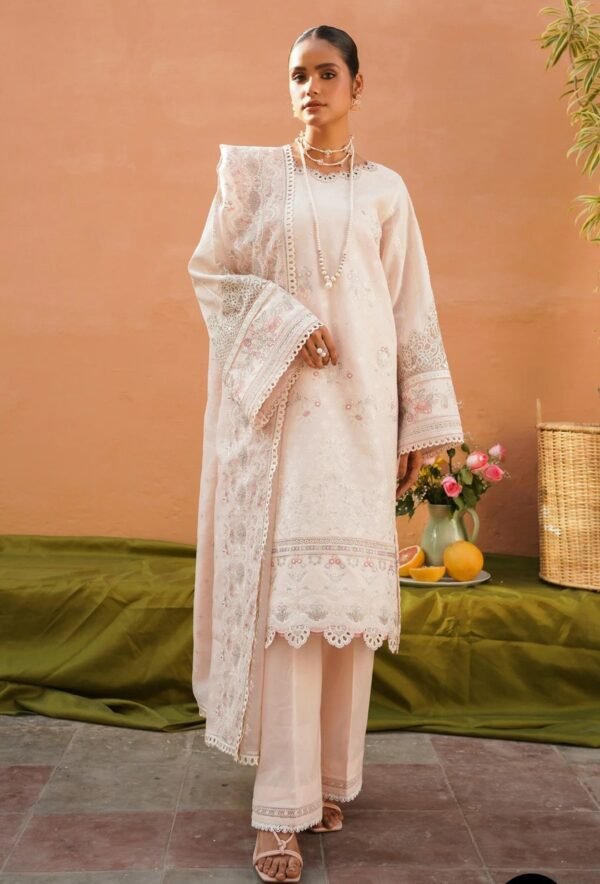 BAROQUE 3PC STITCHED EMBROIDERED SWISS LAWN