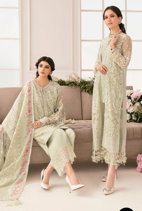 BAROQUE 3PC STITCHED EMBROIDERED CHIFFON CH11-01