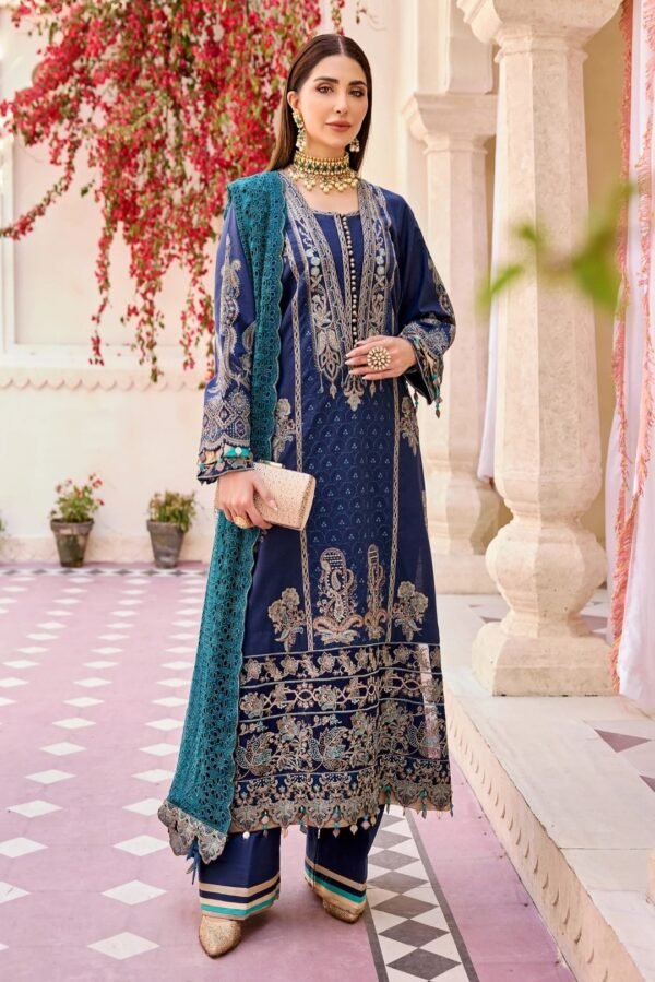 MNM STITCHED Luxury Lawn - City Of Love (MLFD-092)