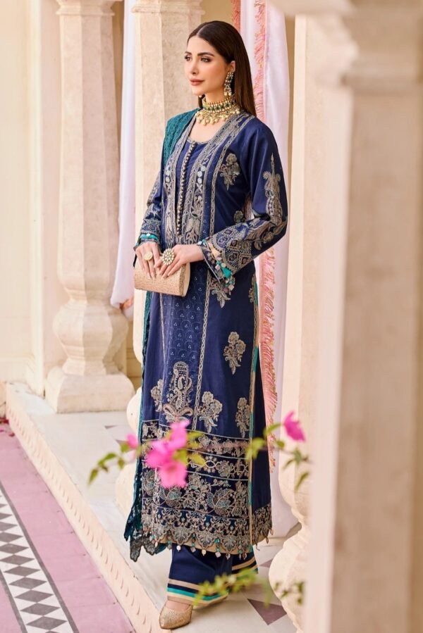 MNM STITCHED Luxury Lawn - City Of Love (MLFD-092) - Image 2
