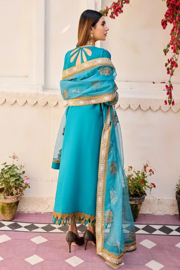 MNM Stitched Luxury Lawn - Thankful (MLFD-091) - Image 3