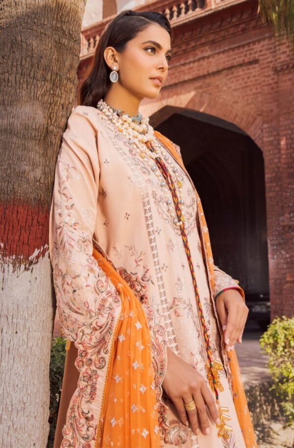 MNM Stitched Formal Dress - Marzipan (MLFD-081) - Image 2