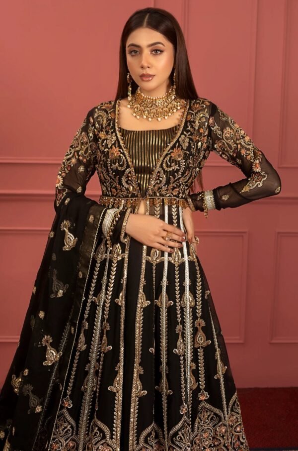 MNM Stitched Mohagney Collection Bridal Lehenga - Shama (FFF-0010) - Image 2