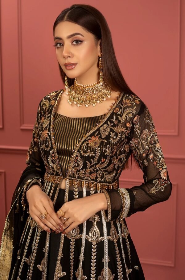 MNM Stitched Mohagney Collection Bridal Lehenga - Shama (FFF-0010) - Image 3