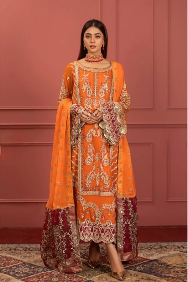 MNM Stitched Mohagney Collection Formal Dress - Gulistan (FFD-0104)