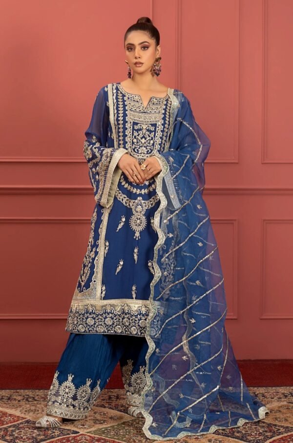 MNM Stitched Mohagney Collection Formal Dress - Naazli (FFD-0103)