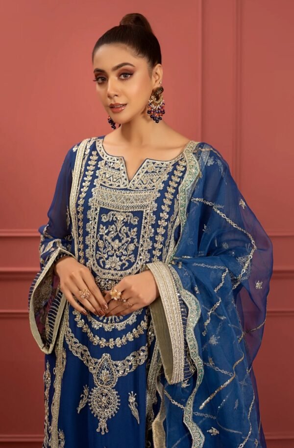 MNM Stitched Mohagney Collection Formal Dress - Naazli (FFD-0103) - Image 2