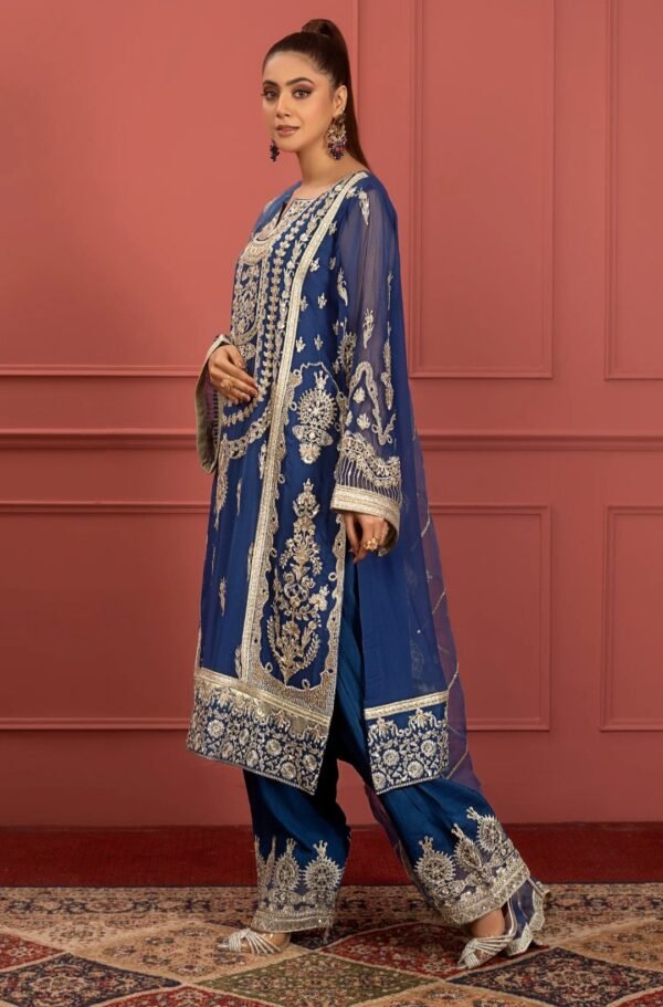 MNM Stitched Mohagney Collection Formal Dress - Naazli (FFD-0103) - Image 4