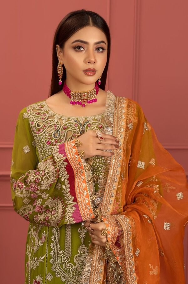 MNM Stitched Mohagney Collection Formal Dress - Irum (FFD-0101) - Image 3