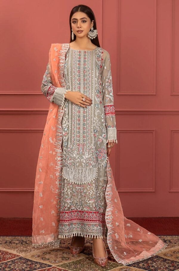 MNM Stitched Mohagney Collection Formal Dress - Aveena (FFD-0105)