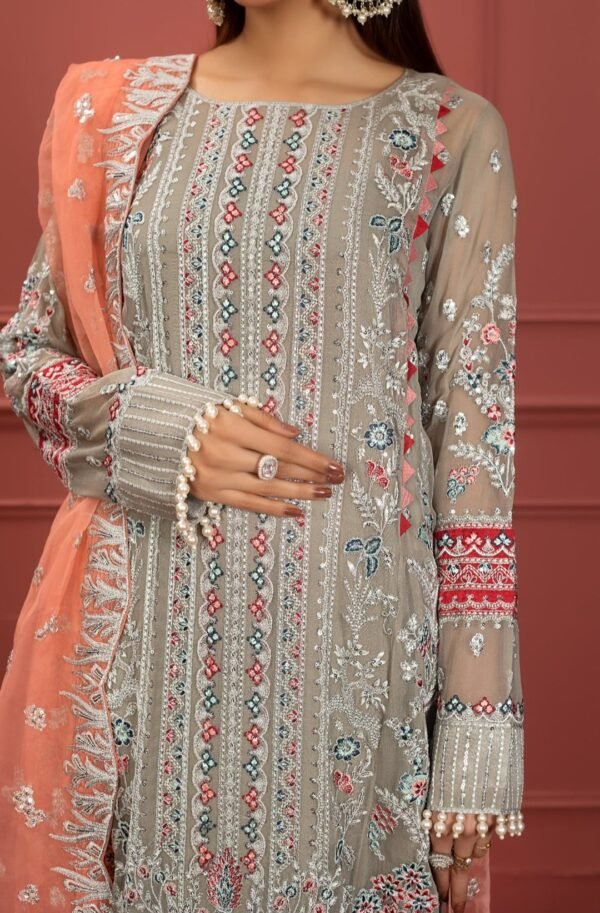 MNM Stitched Mohagney Collection Formal Dress - Aveena (FFD-0105) - Image 2
