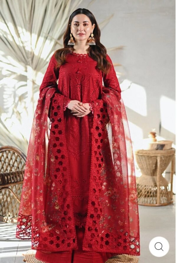 QALAMKAR 3PC STITCHED Luxury LAWN