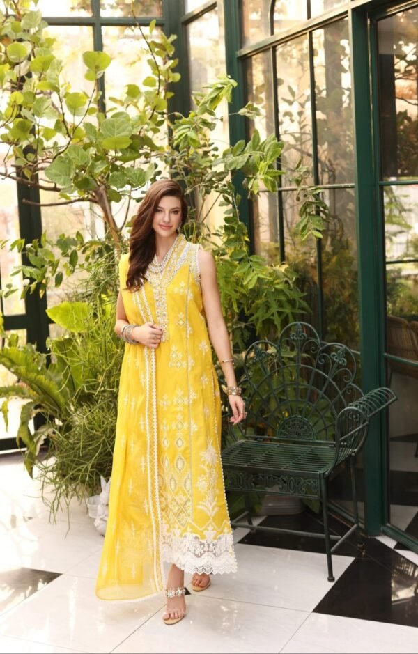 Noor By Saadia Asad Stitched NEHLL-Yellow-D8