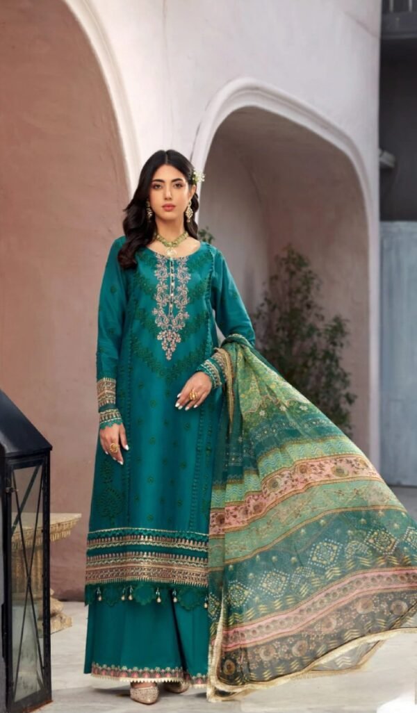 Noor By Saadia Asad Luxury Pret ELP-D4--3-Piece-Teal