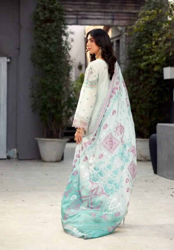 Noor By Saadia Asad Luxury Pret ELP-D5--3-Piece-Aqua - Image 3