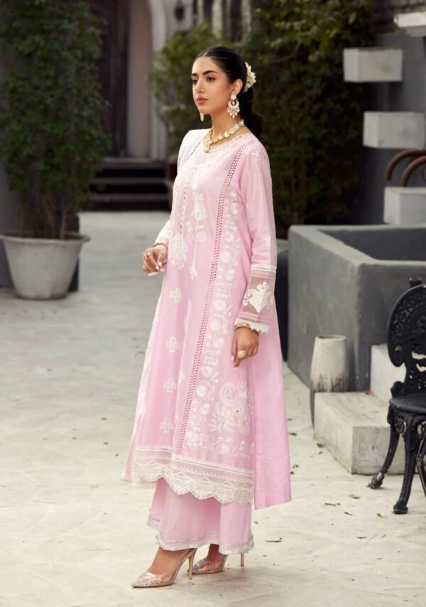 Noor By Saadia Asad Luxury Pret ELP-D6--3-Piece-Pink - Image 4