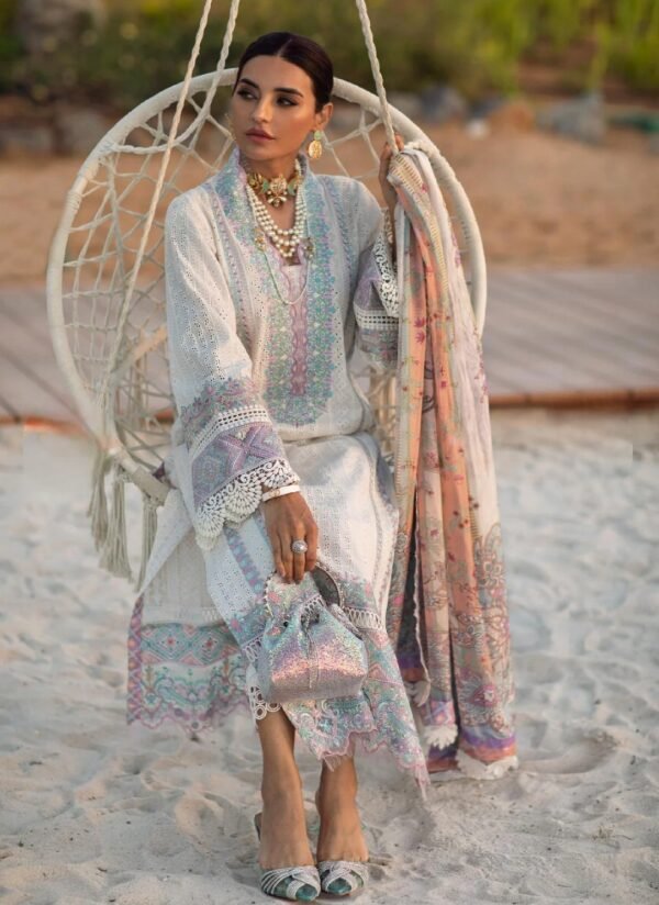 Kanwal Malik TULIP 3PC Stitched Lawn Suit - Image 3