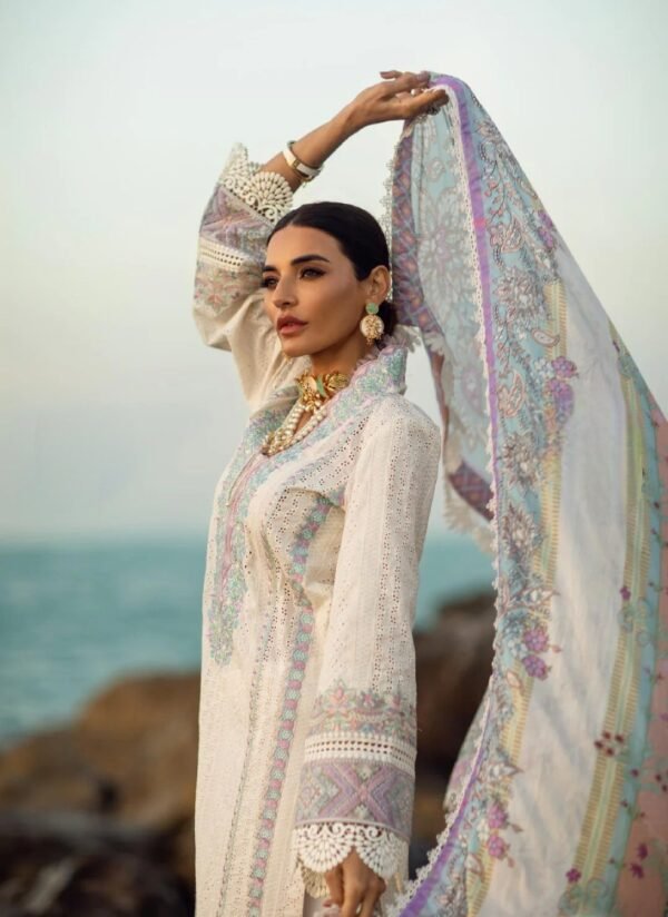 Kanwal Malik TULIP 3PC Stitched Lawn Suit - Image 4