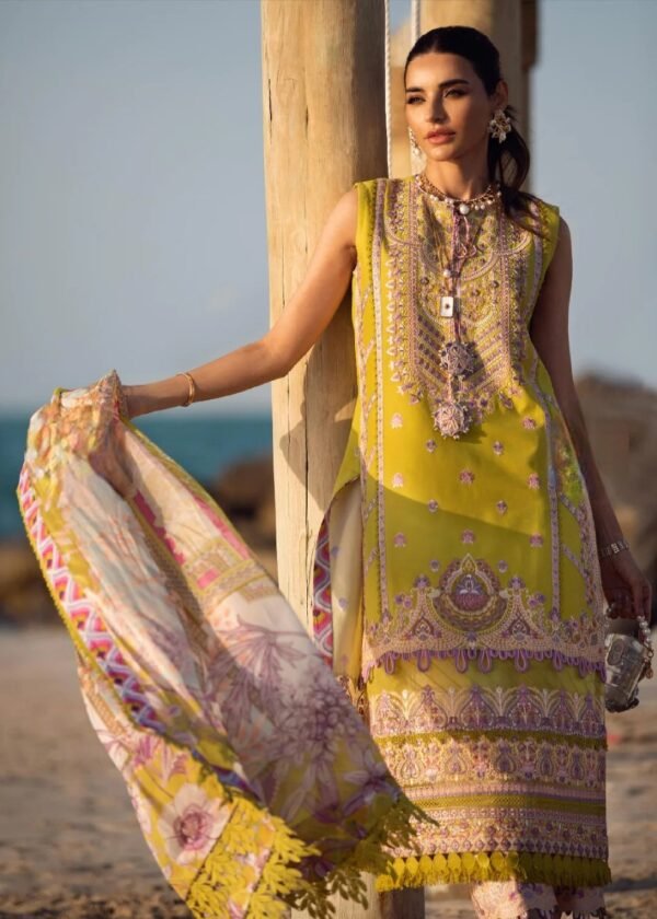 Kanwal Malik ZINNIA 3PC Stitched Lawn Suit - Image 2