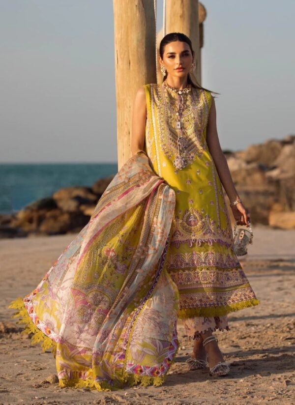 Kanwal Malik ZINNIA 3PC Stitched Lawn Suit - Image 3