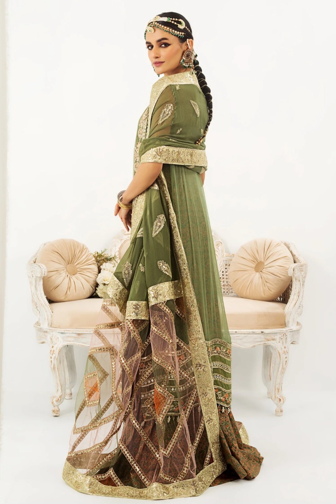 MNM 3PC Stitched Formal Dress - Jashan-E-Feroza (QFD-0056) - Image 3